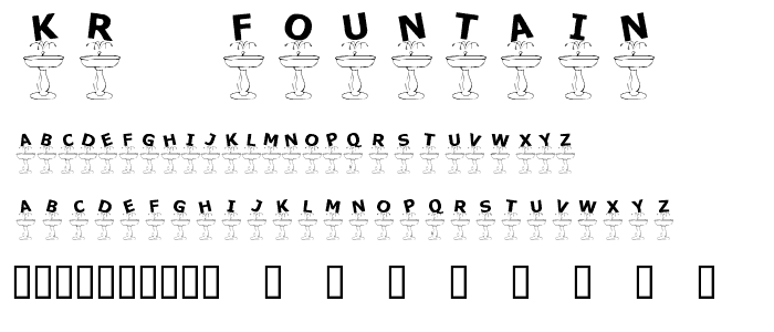 KR Fountain font